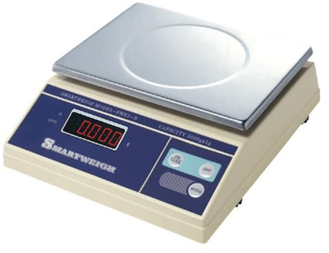 Digitalwaage 30 Kg. Grad. 10 G 29,5X25X10,5 Cm Weiss Rostfrei - 1 Un.