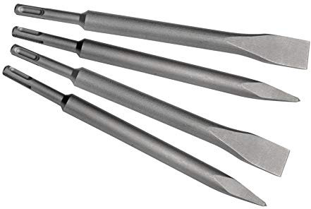 Kutlu Deutschland GmbH 4x SDS-Plus Meißelset für Hilti TE-C TE104/105/15c/16/17/18/2/24/25/30C, Metall, Flach, Hartstahl, Meißel, Chisel Set