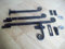 Ironmongery World® - Maniglia per finestra, in ferro anticato, con coda di scimmia, 250 mm, colore: nero
