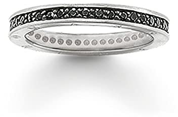 THOMAS SABO Eternityring Classic Schwarz 925 Sterling Silber TR1700-051-11-56