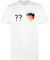 Comedy Shirts - Deutschland Trikot - Wappen: Klein - Wunsch - Herren Trikot - Weiss/Schwarz Gr. M