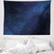 ABAKUHAUS Nacht Wandteppich, Raum und Sterne aus Weiches Mikrofaser Stoff Waschbar ohne Verblassen Digitaldruck, 150 x 110 cm, Dunkelblau Weiß
