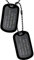 FaithHeart Herren militär Erkennungsmarken Anhänger schwarz Dog Tag mit Text Gravur für Weihnachten Vatertag Valentinstag
