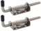 Jsleid Federriegel Edelstahl 304, 2 Stücke Federriegel, Metalltürriegel, Federverriegelung, Schwerer Türriegel, für Schuppentüren, Türen, Fenster, Garagenbodenschlösser