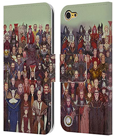 Head Case Designs Offiziell Zugelassen Dragon Age Besetzung von Tausenden Inquisitionsgrafiken Leder Brieftaschen Handyhülle Hülle Huelle kompatibel mit Apple iPod Touch 5G 5th Gen