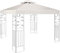 RELAX4LIFE Pavillondach Ersatzdach 3 x 3 m, Dach für Pavillion, Pavillonplane Wasserabweisend, Dachplane Kaminabzug, Doppeldach für Garten, Ersatzbezug Pavillonabdeckung, Partyzelt Plane (Beige)