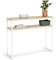 IDMarket - Console Double Detroit Design Industriel Bois et métal Blanc