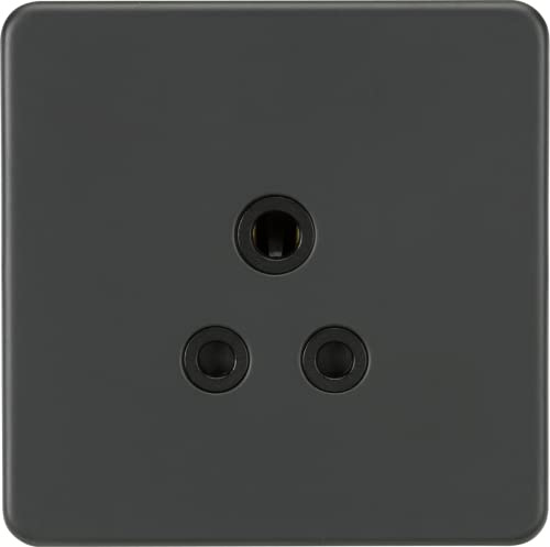 Screwless 5A Unswitched Socket - Anthracite