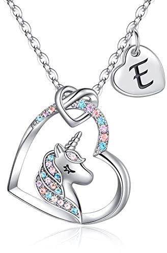 TINGN Einhorn Geschenk für Mädchen 8 9 10 Jahre, Einhorn Halskette Mädchen Einhornkette Schmuck, Einhörnern Kette Kinder, Spielzeug ab 4 5 6 Jahre Unicorn Kleine Geschenke für Kinder Geschenkideen