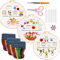Smart-Feather 3 Sets Stickstich-Übungsset für Anfänger, grundlegende und fortgeschrittene Stickstiche, absolute Stickerei-Starter-Kits, Hand-Bastel-Set (Stitch)