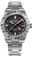 NIADI Sugess Automatische NH34 mechanische Herren-Armbanduhr, GMT-Armbanduhr, kuppelförmig, Saphirkristall, 10 ATM wasserdicht, Edelstahl, V 1