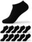 Occulto Calzini Corti Uomo pacco da 10-20 (modello: Alex) 10 X Nero 39-42