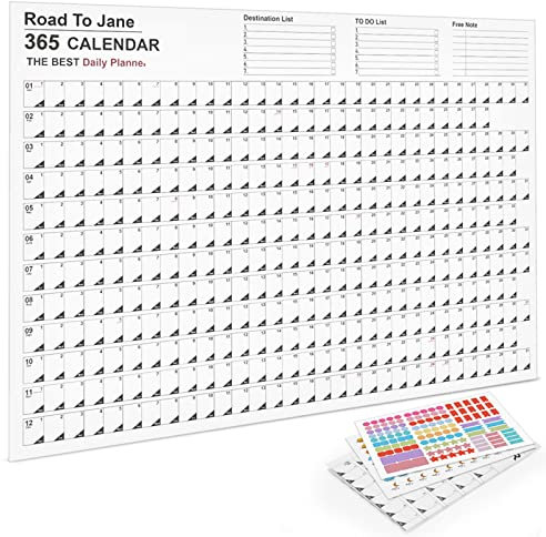 Wandkalender, Jahres-Wandkalender 2024, 74 cm B x 50 cm H, Jahresplaner, Kalender für Heimbüro, Klassenzimmer, Schule, Familienkalender, einfache Planung und Organisation (weiß, 73 x 50 cm)