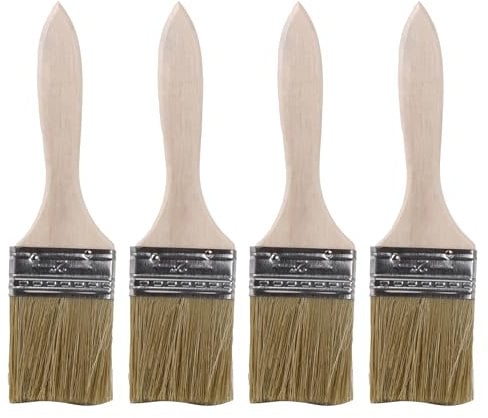 RDEXP 4 x 2 Inch Chip Paint Brushes Natural Bristles Paints Brush for Window Frames