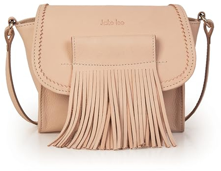 Kate Lee Damen Sac en Cuir Porté Bandoulière Mini Fleya Nude Ledertasche, Rosa