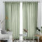 Melodieux Sage Green Semi Sheer Curtains 108 Inches Long for Living Room Patio Door, Extra Long Bedroom Linen Look Rustic Grommet Sheer Drapes, 52 W x 108 L, 2 Panels