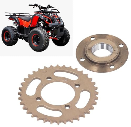 Hominas Kettenrad Hinten, Stahl Hinteres Kettenrad 428 36T Kette Zahnradteile Hinten für Pit Trail Quad Dirt Bike ATV 110 125CC
