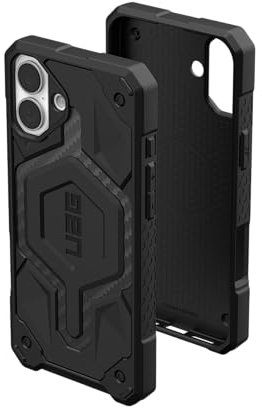 URBAN ARMOR GEAR UAG Designed for iPhone 16 Plus Case 6.7 Monarch Pro - Compatible with MagSafe Charging Rugged Heavy Duty Shockproof Anti-Slip Military Grade Protective Cover, Carbon Fiber