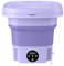 Lizbin Portable Washing Machine, Mini Washer, 8L Mini Washing Machine with Spin, Foldable Washing Machine, Portable Washing Machines for Apartments, Dorm, Home, Hotel, Camping, Travel Laundry (Purple)