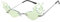 DEARMAMY Partybrille Fotorequisite Ananasgläser Leuchtstäbe Masse Coole Hässliche Rave-brille Damen Verrückte Steampunk-brille Green