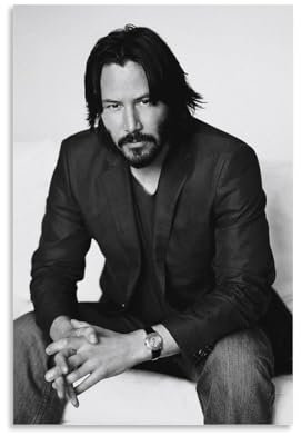 sipfsi Keanu Reeves Poster für männliche Schauspieler auf Leinwand, Wandkunst, dekorativ, Schlafzimmer, moderner Heimdruck, Bild, Kunstwerke, 20 x 30 cm