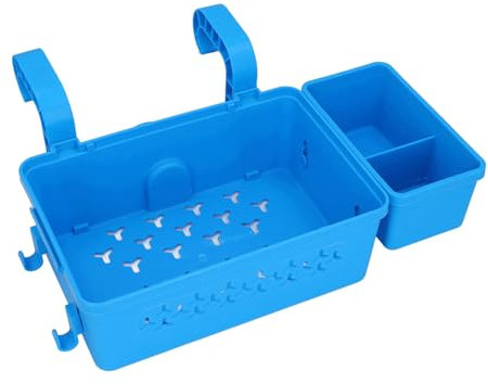 Speicherkorb Am Pool, Hohles Design Swimming Pool Aufbewahrungskorb Plastik Plastik für Handtücher für 2,3 Zoll oder Weniger Top (Blue)