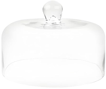 misppro Cupola trasparente per torte, rotonda, per alzata per torte, coperchio trasparente per torta per piatto da portata, 23,5 cm, S