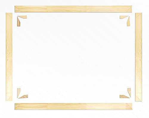 1art1 Cadres Châssis en Bois Nu Châssis en Bois Nu Baguettes De Châssis en Bois pour Toiles 80x60 cm