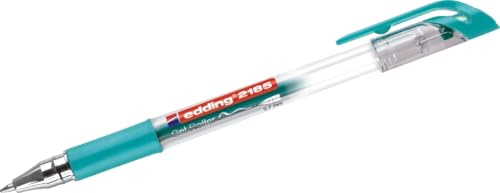edding 10 x Gelroller 2185 Crystaljelly 0,7mm (10 Gel Roller, grün metallic)