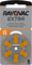 RAYOVAC Extra Advanced 13 Hearing Aid Batteries Orange (Pack of 6)