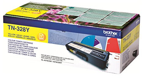 Brother TN328Y - Gelb - Original - Tonerpatrone - für HL-4570CDW, 4570CDWT Tonerkassette TN-328Y / gelb / ca. 6.000 Seiten / für HL-4570CDW, -4570CDWT