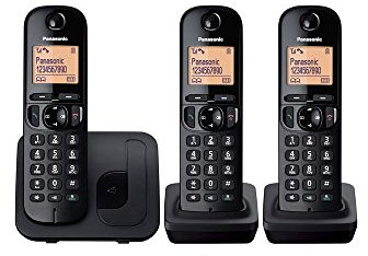 Panasonic KX-TGC213EB Trio DECT Phone with Call Blocking - Black