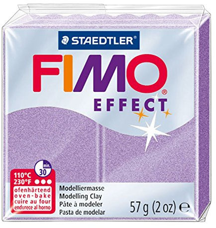 STAEDTLER 8020-607 - Fimo Effect Normalblock, 57 g, flieder pearl