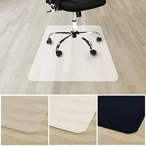 etm Bodenschutzmatte für Bürostuhl | 100% ohne BPA & Phthalate - Geruchsfrei | Bürostuhlunterlage für zuhause und im Büro | viele Größen (milchig - 114x150 cm)