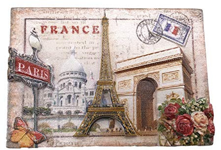 3D Kühlschrank Magnet, berühmten Frankreich Sehenswürdigkeiten Palais Garnier Arc de Triomphe Eiffelturm Souvenirs, Hand Kühlschrank Magnet, Creative Home und Küche Dekoration Magnet