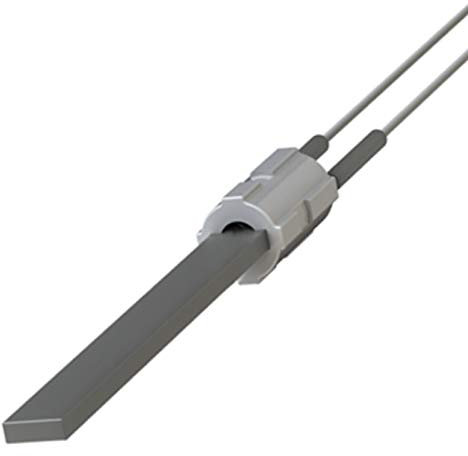 resistencia encendido para estufas A pellets de cristales de Cuarzo Color Negro, con brida ps14 – 230 – 300 122 mm 300 W