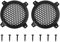 X AUTOHAUX Grille Noir Couverture Haut-parleurs Voiture Plastique Protecteur 2pcs 4pouce