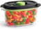 Boîte alimentaire FoodSaver de conservation et marinade | Boîte alimentaire hermétique sans BPA | Anti-fuite | Va au lave-vaisselle | 1.2 L, Transparent / Noir