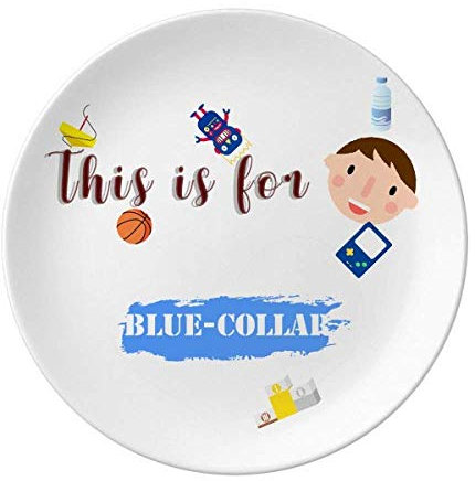 Trabajadores Conocimiento Común Lengua Inglés Cultura Plato de porcelana Plato redondo Niño Hombre