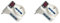 LEDLUX 2 Pezzi Adattatore Triplo Con Interruttore Multipresa Spina Con 2 Prese 2P+T 10/16A Bipasso + 1 Presa Schuko 250V Bianco (Spina Grossa 16A)