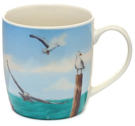 Puckator Möwe und Boje Tasse aus Porzellan