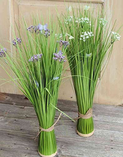 artplants.de Kunst Schilf Finlay, Gypsophilia, Schmetterling, weiß, 70cm - Künstliches Schilfgras