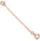 SISGEM 9 ct Gold Chain Extender for Necklace, Rose Gold Bracelet Extender Necklace Extension, for Collar Choker Anklet (Length: 3)