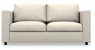 COMFORTLY Ersatzbezug für 2-Sitzer, handgefertigt, kompatibel mit VIMLE Loveseat – nur Bezüge (Krone – elfenbeinfarben)