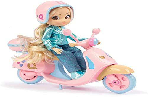 UNIQUE EYES, Puppe 25 cm – Amy, mit Blick auf die Augen, mit Roller, Spielzeug für Kinder ab 3 Jahren, MYM112