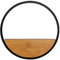 Jadssox Moderne LED-Wandleuchte aus Holz, runder Ring, Wandleuchte, Innenwandleuchte, 18 W, nordische Innenbeleuchtung für Schlafzimmer, Flur, Wohnzimmer, Hotel, 3 Farbmodus, Wandfluter