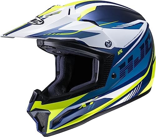 HJC CS-MX II Drift Motocross Helm (Blue/Yellow,S (55/56))