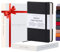 Beechmore Books Taccuino Tascabile a Righe - A6, Nero I Diario Premium con Copertina Rigida in Pelle Vegana, Carta Color Avorio 120g/m², Confezione Regalo, Per Scrittori, Giornalisti e Studenti