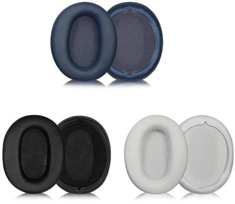 Almohadillas de repuesto para auriculares Sony WH-CH710N, fundas para auriculares, tapones para los oídos, esponja de piel de proteína (negro)
