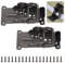 UFURMATE Lot de 2 supports pliants en acier noir - Charnière autobloquante - Support d'extension pour pieds de table pliants, établi (0 à 180 degrés)